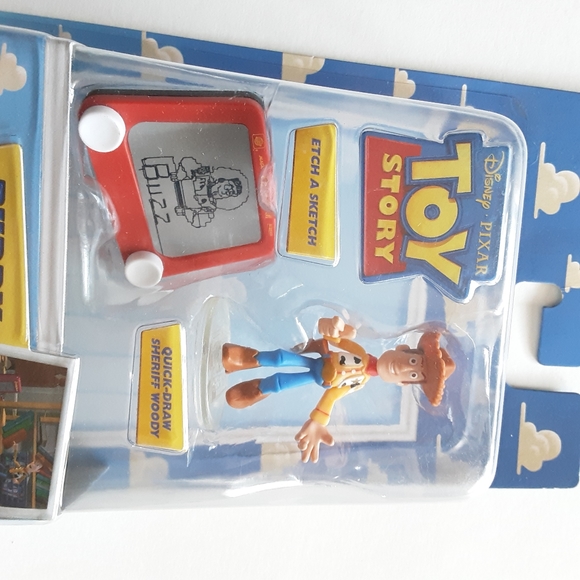 DISNEY TOY STORY ETCH A SKETCH QUICK- DRAW SHERIFF WOODY BUDDY PACK NEW - Picture 2 of 3
